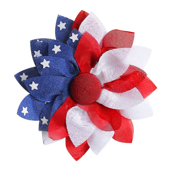 Yrtoes Fall Wreath Pom Pom Garland United States Independence Day Simulation T Ulip Garland Door Hanging Decoration