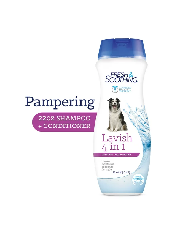 Naturel Promise Fresh & Soothing Oatmeal 4-in-1 Shampoo + Conditioner for Dogs & Cats 22oz