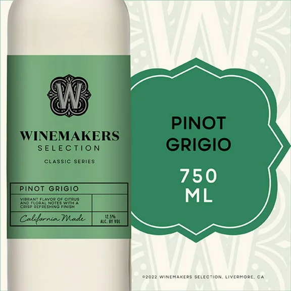 Winemakers Selection Pinot Grigio White Wine - 750ml, 2019