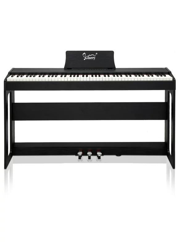 Glarry 88 Key Weighted Digital Piano for Beginner, Black
