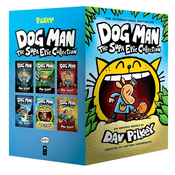 Dog Man: Dog Man: The Supa Epic Collection: From the Creator of Captain Underpants (Dog Man #1-6 Box Set) (Mixed media product)