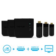Nyrius ARIES Prime Wireless Video HDMI Transmitter & Receiver for Streaming HD 1080p 3D Video & Digital Audio from Laptop, PC, Cable, Netflix, YouTube, PS4 to HDTV - NPCS549 (Pack of 3)