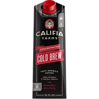 Califia Farms Unsweetened Concentrated Cold Brew Coffee, Black Coffee, 32 oz