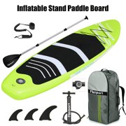 FBSPORT 10ft Fruitgreen Brushed Thickening Inflatable Stand Up Paddle Board with Complete Accessories & Carry Bag, Wide Stance, Surf Control, Non-Slip Deck, Standing Boat, Durable and Lightweight