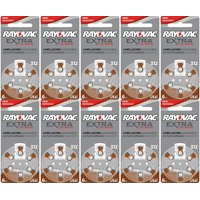 Rayovac Extra Advanced, size 312 Hearing Aid Battery Pack of 60 Total