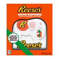 Reese's Holiday White Creme Peanut Butter Elephant Candy, Christmas Gift, 6 Oz.