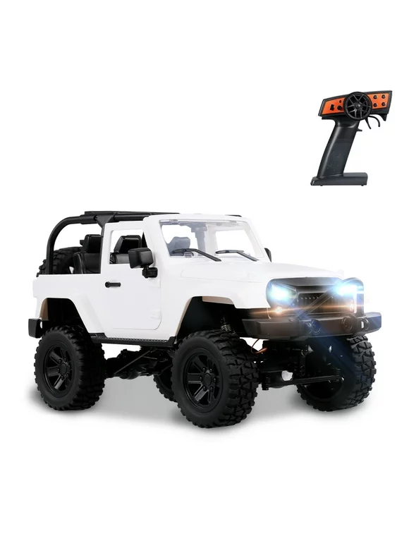 Eccomum F2 RC Car 1/14 Scale Remote Control Truck Convertible 4WD 2.4GHz Off Road RC Trucks 30km/h High Speed Vehicle Crawler with LED Light RC Racing Car for Kids Adults