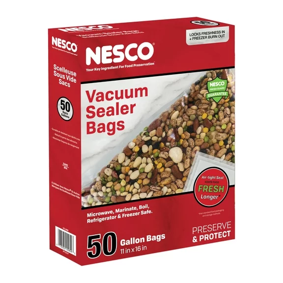 NESCO® VS-06B Vacuum Sealer Bag, 11" x 16", 50 Count