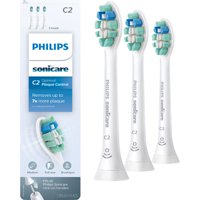 Philips sonicare optimal plaque control replacement brush heads, white, 3 pack, brushsync technology