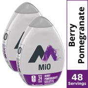 (2 Pack) MiO Berry Pomegranate Sugar Free, Caffeine Free Liquid Water Enhancer, 1.62 fl oz Bottles