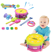 On Clearance 5Pcs Baby Roll Drum Musical Instruments Band Kit Novelty Children Toy Baby Kids Toddler Gift Set