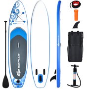 Costway 11' Inflatable Stand Up Paddle Board W/Carry Bag Adjustable Paddle Youth Adult