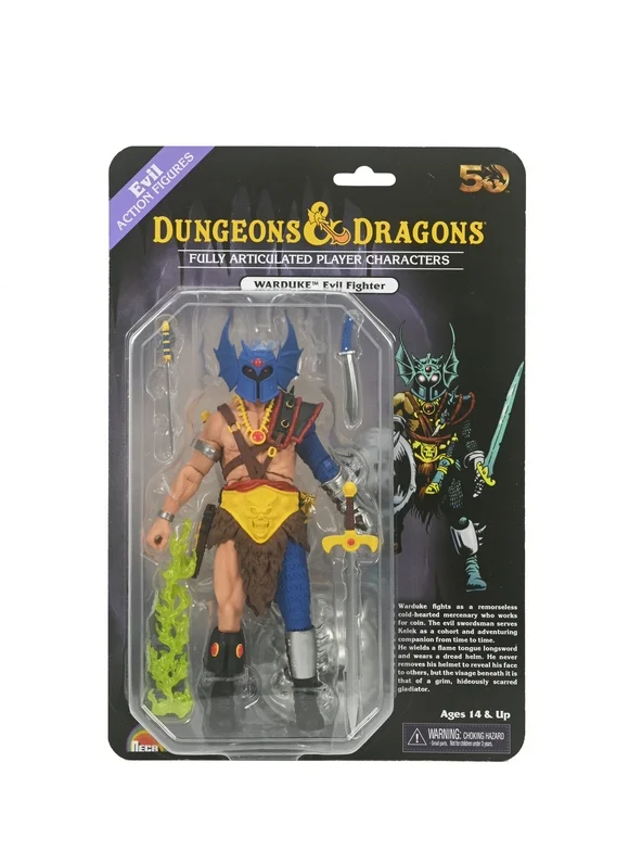 NECA - Dungeons and Dragons - 7" Scale Figure - 50th Anniversary Warduke on Blister Card