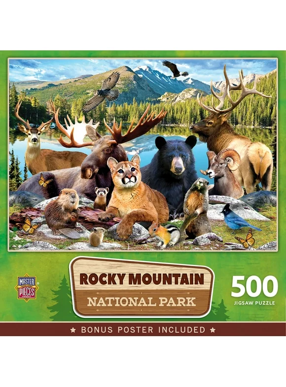 MasterPieces 500 Pieces Puzzle  - Rocky Mountain National Park - 15"x21"