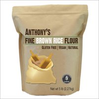 Anthony's Brown Rice Flour, 5lbs, Batch Tested and Verified Gluten Free, Product of USA 5lb