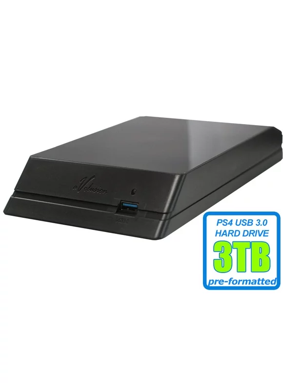 Avolusion HDDGear 3TB USB 3.0 External Gaming Hard Drive (for PS4, PS4 Slim, PS4 Slim Pro) - 2 Year Warranty