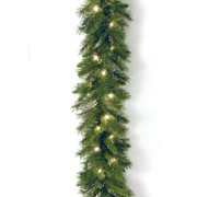 National Tree 9 ft Winchester Pine Garland with Clear Lights