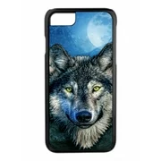 Grey Wolf in the Moonlight Design Black Rubber Case for the Apple iPhone 6 / iPhone 6s - iPhone 6 Accessories - iPhone 6s Accessories