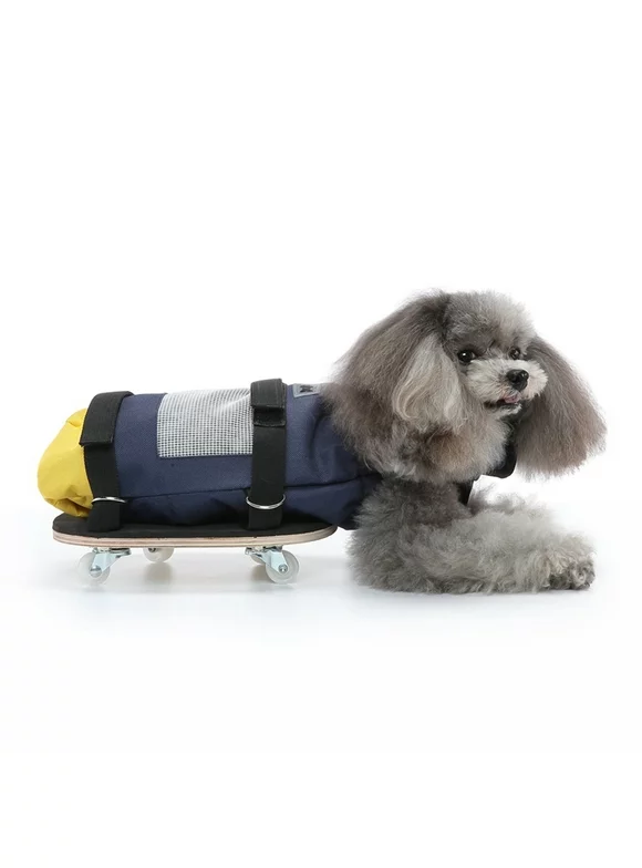 Drag Bag for Paralyzed Pets, Disabled Dog Protect Bag, Indoor Dog Wheelchair for Paralyzed Dogs Cats, Recovery Carrier Bag Protect Pet Chest and Limbs, Project for Rear Legs, Breathable Comfortable