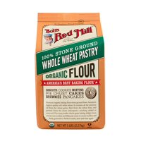 Bobs Red Mill, Organic Pastry Flour, Whole Wheat, 5 Pound