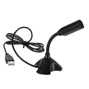 USB Desktop Microphone 360 Adjustable Microphone Support Voice Chatting Recording Mic for PC Mac with a USB port