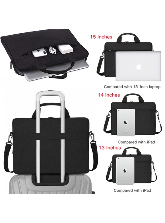 13" 14'' 15"Laptop Handbag Sleeve Case Bag Shockproof Waterproof Durable Black-15 inch