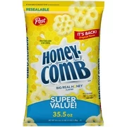 Post Honeycomb cereal, Made with Real Honey, Kosher, 35.5 Ounce  1 count