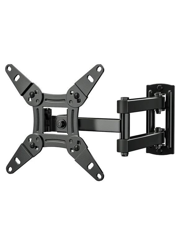 Full Motion TV Wall Mount Articulating Arms Swivels Tilts Bracket for 13-42 inch Flat Curved TVs, Max 200x200mm,Holds up to 44lbs