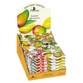 Florinda Collection No.12 Tropical Fruits Vegetal Soap Bar Set 100g 3.5oz 70 pcs