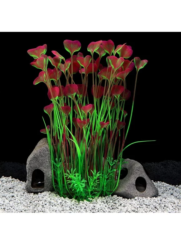 Xelparuc Large Aquarium Plants Artificial Plastic Fish Tank Plants Decoration Ornament for All Fish