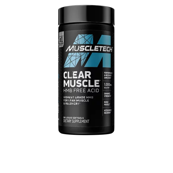 MuscleTech Clear Muscle Post Workout Muscle Recovery with HMB Supplement Pill, 84ct