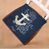 GCKG We Have This Hope As an Anchor for the Soul Hebrew 6:19 Chair Pad Seat Cushion Chair Cushion Floor Cushion with Breathable Memory Inner Cushion and Ties Two Sides Printing 16x16 inches