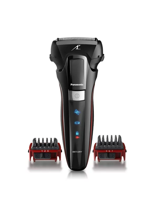 Panasonic Hybrid Wet Dry Shaver, Trimmer & Detailer for Men with Two Trim Attachments - ES-LL41-K