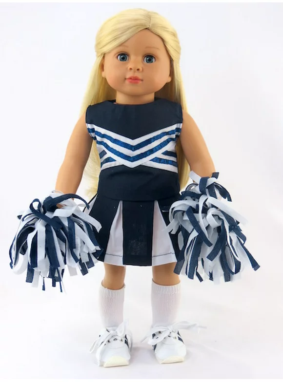 Navy Blue Cheerleader For 18 Inch Dolls
