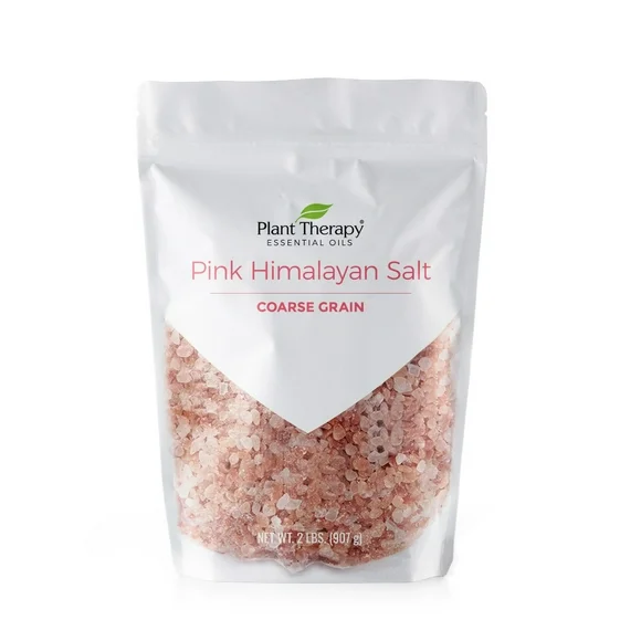 Plant Therapy Pink Himalayan Salt Extra Coarse 2 lb bag Rich in Nutrients and Minerals