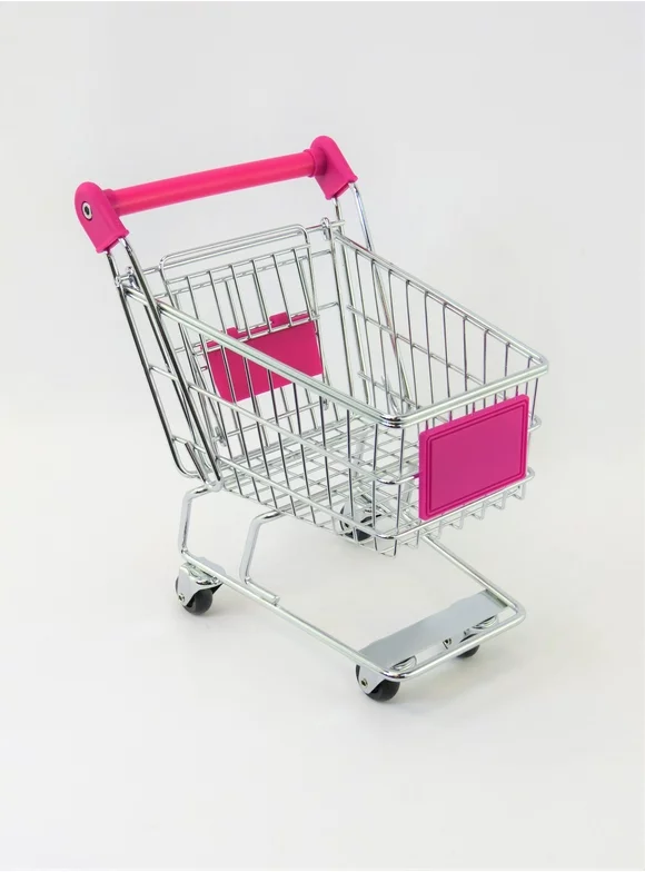 Hot Pink Shopping Cart | Fits 18" American Girl Dolls, Madame Alexander, Our Generation, etc. | 18 Inch Doll Accessories