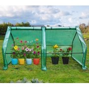 Quictent Updated Super Large Zipper Doors Mini Greenhouse Portable Cloche Green House 71" WX 36" D X 36" H - 50 Pcs T-Type Plant Tags Included