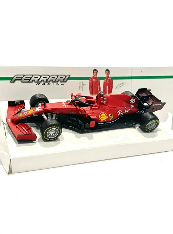 Bburago 1:43 F1 Ferrari 2021 SF21 #16 Charles Leclerc Formula One Racing Diecast Model Car