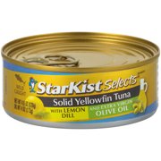 (3 Pack) StarKist Selects Solid Yellowfin Tuna with Lemon Dill and Extra Virgin Olive Oil, 4.5 Ounce Can