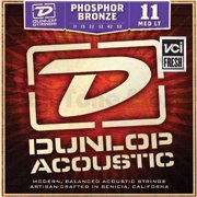 Dunlop DAP1152 Phosphore Bronze Medium Light Acoustic Strings 6-String Set, .011-.052