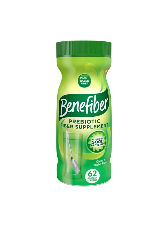 Benefiber Daily Prebiotic Fiber Powder for Digestive Health, Unflavored - 62 Servings (8.7 Ounces)