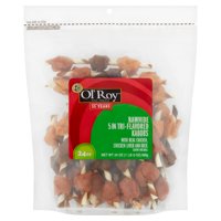 Ol' Roy Rawhide 5 in Tri-Flavored Kabobs Chews for Dogs, 24 oz