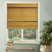 CHICOLOGY Privacy & Natural Woven Cordless Magnetic Roman Shades