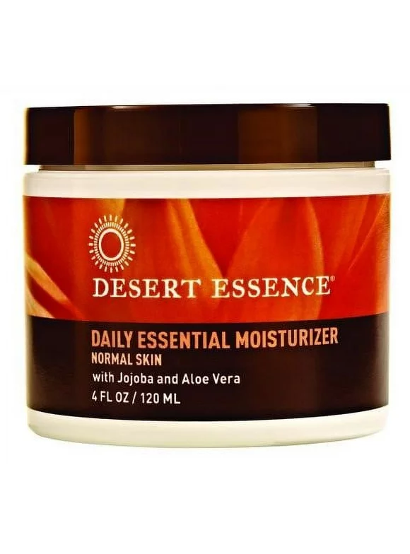 Desert Essence Moisturizer-Daily Essential Jojoba/Aloe 4 oz Cream