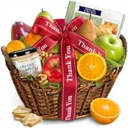 Golden State Fruit Thank You Cheese, Nuts & Fresh Fruit Gift Basket