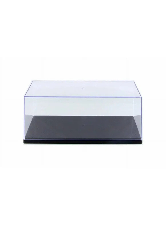 Acrylic Display Cases w/Black Plastic Base - 1/24 Scale Showcase for Diecast Vehicle - BOX OF 6 CASES