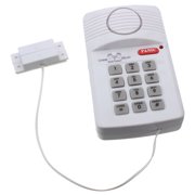 Wireless Security Keypad Door Alarm Burglar System With Panic Button For Home Shed Garage Caravan Safety White