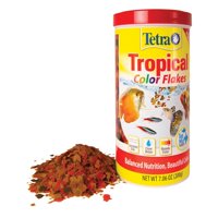 Tetra Tropical Color Flakes 7.06 Ounces, Clear Water Advanced formula