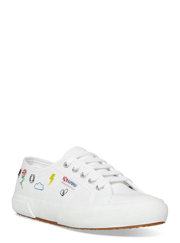Superga 2750 Multi Embroidered Lace-up Sneaker (Women's)