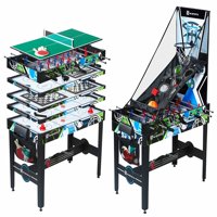MD Sports 48 Inch 12 in 1 Combo Manual Scoring System Multi Game Room Table
